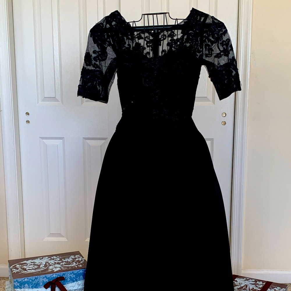 Black evening dress